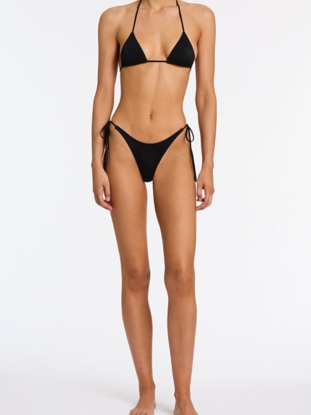 Triangl Vinca Triangle Bikini SET - Ebony Black - Size Medium - Picture 6 of 7